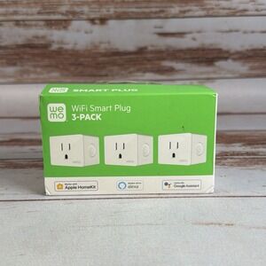 WeMo WSP080BD3 120V Smart Plug White 3 Pack Wi-Fi Smart Home Outlet
